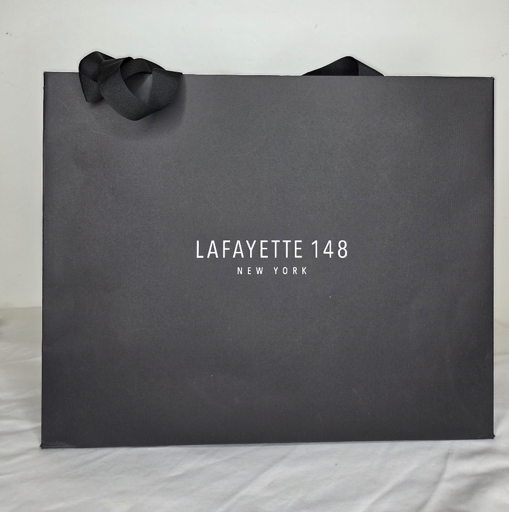 Lafayette 148 New York 16"x13" Inchs Black Tote Bag